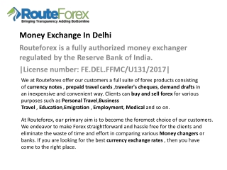 Foreign Currency, Money Exchange in Delhi NCR | Money Exchanger in Delhi | Forex Exchange