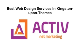 Best Web Design Services In Kingston-upon-Thames