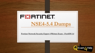 100% Free NSE4-5.4 Exam Dumps | Verified By Experts?