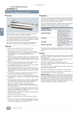 Siemens MASS 2100 DI 1.5 Flow sensor | Seeautomation & Engineers