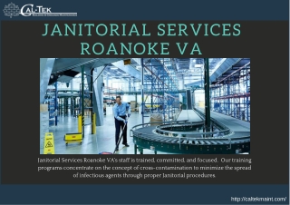 Janitorial Services Roanoke VA