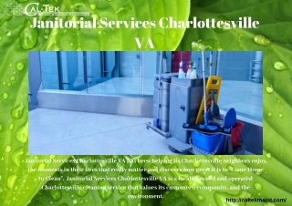 Janitorial Services Charlottesville VA