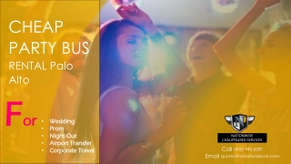 Cheap Party Bus Rental Palo Alto