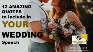 12 Amazing Quotes To Include In Your Wedding Speech