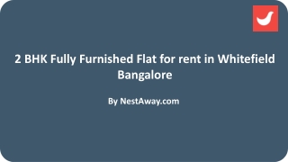 2 BHK Fully Furnished Flat for rent in Whitefield for ₹26000, Bangalore