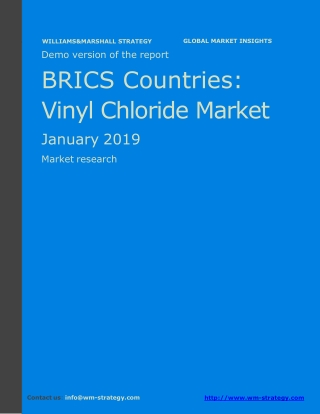 WMStrategy Demo BRICS Countries Vinyl Chloride Market January 2019