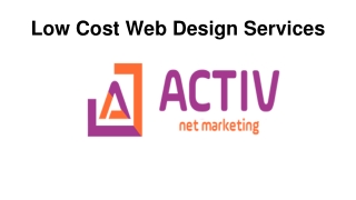 Low Cost Web Design Services