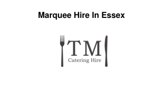 Marquee Hire In Essex