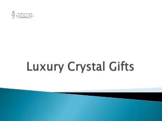 Find luxury crystal items in Dubai