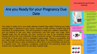 Are you ready for your Pregnancy Due Date