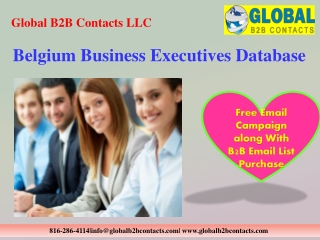 Belgium Business Executives Database