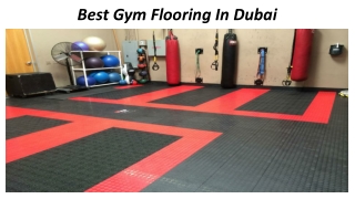 Buy Best Gym Flooring In Dubai