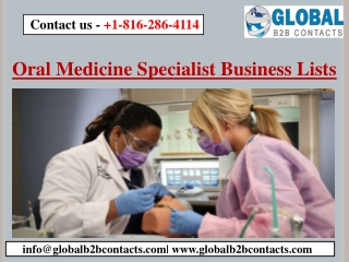 Oral Medicine Specialist Business Lists
