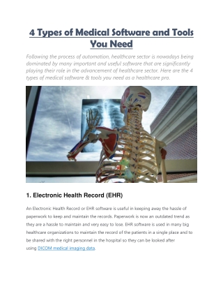 DICOM medical imaging data