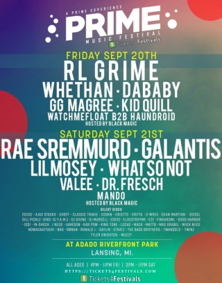 PRIME Music Festival Michigan 2019 Lineup