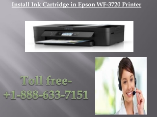 Install Ink Cartridge in Epson WF-3720 Printer