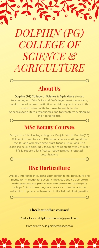 MSc Botany Courses