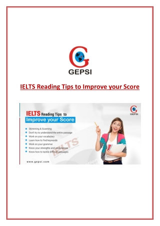 Follow IELTS Reading Tips & Score High in Test