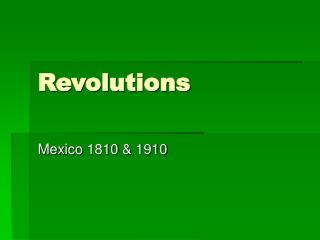 Revolutions