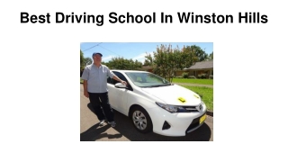 Best Driving School In Winston Hills