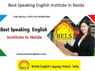 Best Speaking English Institute In Noida