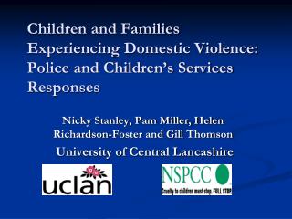 Children and Families Experiencing Domestic Violence: Police and Children’s Services Responses