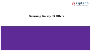 Samsung Galaxy S9 Offers