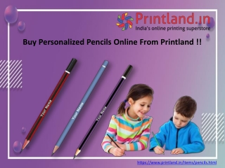Buy Customized Pencils Online From Printland | Nataraj Pencils