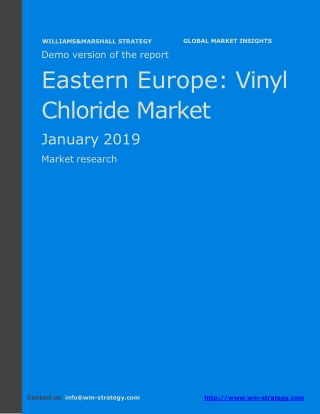 WMStrategy Demo Eastern Europe Vinyl Chloride Market January 2019