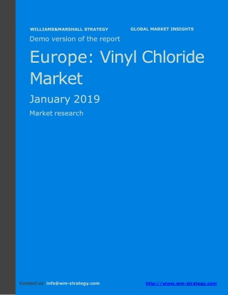 WMStrategy Demo Europe Vinyl Chloride Market January 2019