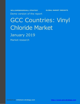 WMStrategy Demo GCC Countries Vinyl Chloride Market January 2019