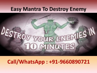 Easy Mantra To Destroy Enemy