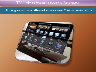 TV Points installation in Brisbane