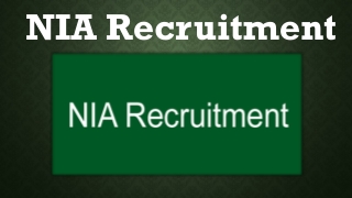 NIA Recruitment 2019- Apply For 65 Latest SI NIA Jobs Vacancies- Here