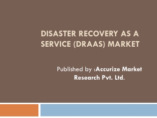 Disaster Recovery as a Service (DRaaS) Market