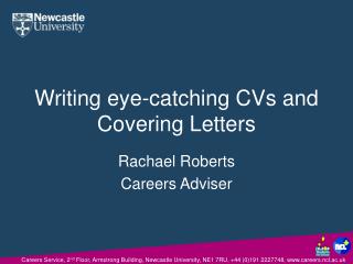 Writing eye-catching CVs and Covering Letters