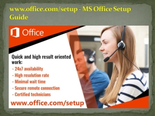 www.office.com/setup - MS Office Setup Guide