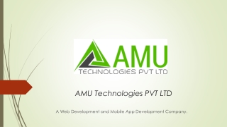 Choose AMU Technologies for Best Web And App Development Services.