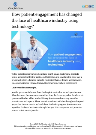 How patient engagement has changed the face of healthcare industry using technology?