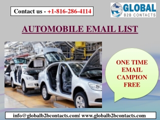 AUTOMOBILE EMAIL LIST