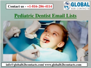 Pediatric Dentist Email Lists