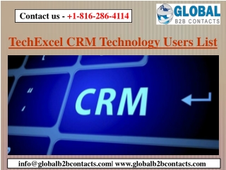 TechExcel CRM Technology Users List