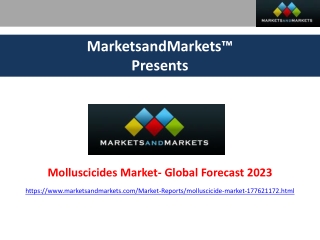 Molluscicides Market projected to reach $727.8 million by 2023