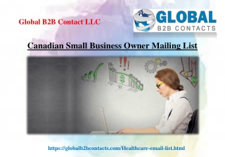 Canadian Small Business Owner Mailing List