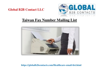 Taiwan Fax Number Mailing List