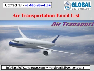 Air transportation email list