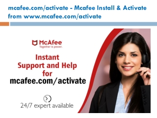 mcafee.com/activate - Mcafee Install & Activate from www.mcafee.com/activate