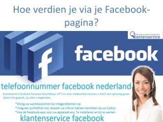 Hoe verdien je via je Facebook-pagina?