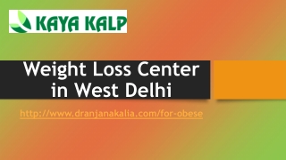 Weight Loss Center in West Delhi-Dr Anjana Kalia