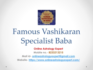 Famous Vashikaran Specialist Baba